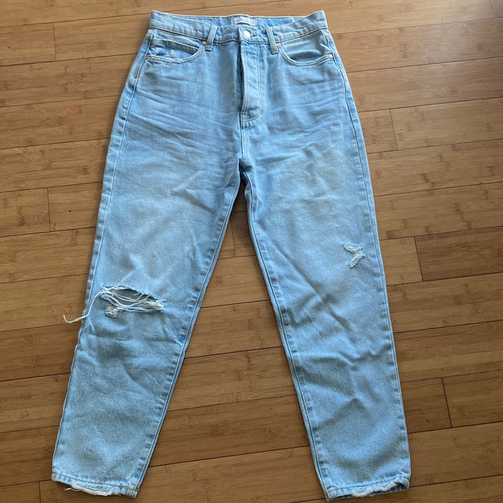 Light Blue Distressed Women's Jeans